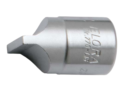ELORA 770-L16 Screwdriver Socket 1/2", plain slot 