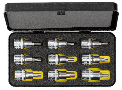 ELORA 770-TX Steckschlüssel-Satz 1/2", TORX®, 9-teilig 20-60 mm 