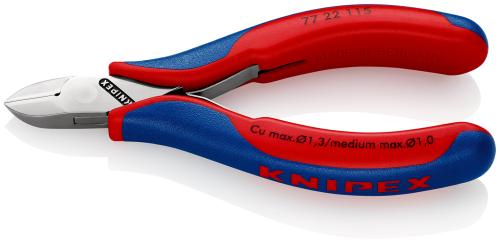 KNIPEX 77 22 115 SB Electronics Diagonal Cutter with multi-component grips 115 mm 