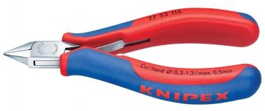 KNIPEX 77 52 115 Electronics Diagonal Cutter with multi-component grips 115 mm 