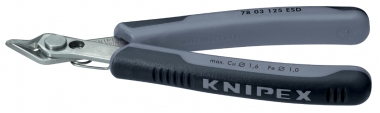 KNIPEX 78 03 125 ESD Electronic Super Knips® ESD mit Mehrkomponenten-Hüllen 125 mm 