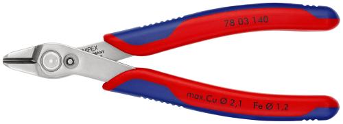 KNIPEX 78 03 140 SB Electronic Super Knips® XL mit Mehrkomponenten-Hüllen 140 mm 