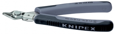 KNIPEX 78 13 125 ESD Electronic Super Knips® ESD mit Mehrkomponenten-Hüllen 125 mm 
