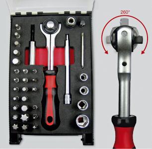 Athlet 831/1 Surtido de herramientas universales, para uso manual y a m quina 35 piezas. 