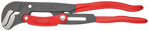 KNIPEX 83 61 015 Rohrzange S-Maul mit Schnelleinstellung mit Kunststoff überzogen grau pulverbeschichtet 420 mm 
