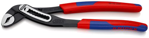 KNIPEX 88 02 250 SB Alligator® Wasserpumpenzange mit schlanken Mehrkomponenten-Hüllen schwarz atramentiert 250 mm 