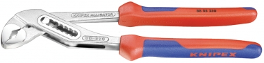 KNIPEX 88 05 180 Alligator® Wasserpumpenzange mit Mehrkomponenten-Hüllen verchromt 180 mm 