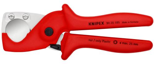KNIPEX 90 20 185 SB PlastiCut® Schlauch- und Schutzrohrschneider aus zähem, glasfaserverstärktem Kunststoff 185 mm 