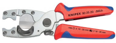 KNIPEX 90 25 20 Rohrschneider für Verbund- und Schutzrohre mit Mehrkomponenten-Hüllen verzinkt 210 mm 
