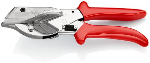 KNIPEX 94 35 215 EAN Gehrungsschere für Kunststoff- und Gummiprofile mit Kunststoff-Hüllen verchromt 215 mm 