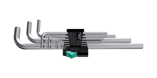Wera 05021909001 950/9 Hex-Plus 2 L-key set, metric, chrome-plated, 9 pieces 
