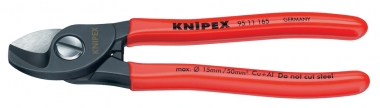 KNIPEX 95 11 165 Kabelschere mit Kunststoff überzogen brüniert 165 mm 