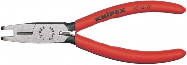 KNIPEX 97 50 01 Crimpzange für Scotchlok(TM)-Verbinder mit Schneiden, Griffe mit Kunststoff überzogen 155 mm 