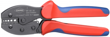 KNIPEX 97 52 37 PreciForce® Crimping Pliers with multi-component grips burnished 220 mm 