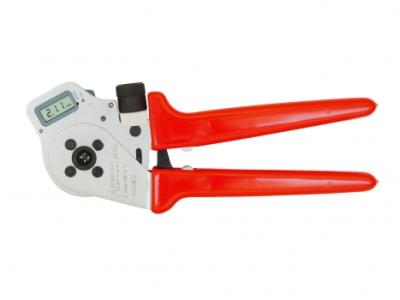 KNIPEX 97 52 65 DG Four-Mandrel Crimping Pliers for turned contacts with multi-component grips chrome plated 250 mm 
