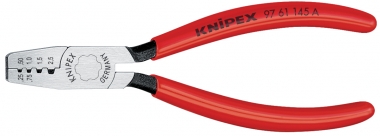 KNIPEX 97 61 145 A Crimping Pliers for wire ferrules plastic coated 145 mm 
