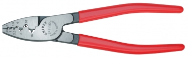 KNIPEX 97 71 180 Crimping Pliers for wire ferrules plastic coated 180 mm 