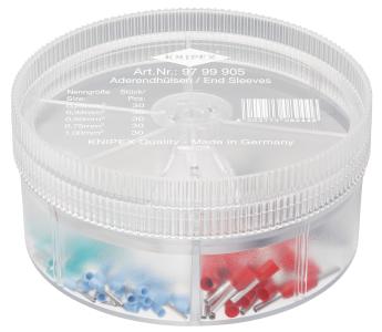 KNIPEX 97 99 905 Sortimentsboxen mit isolierten Aderendhülsen 