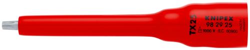 KNIPEX 98 29 25 Socket 3/8'' for TX25 123 mm 
