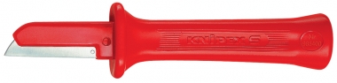 KNIPEX 98 54 Kabelmesser isolierender Mehrkomponenten-Griff, VDE-geprüft 190 mm 