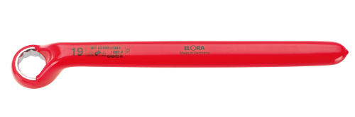 ELORA 988-24 VDE Single End Ring Spanner, deep cranked 