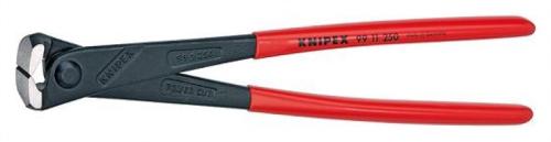 KNIPEX 99 11 250 Kraft-Monierzange hochübersetzt mit Kunststoff überzogen schwarz atramentiert 250 mm 