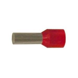 TOOLOVA 4080611 Zwillings-Aderendhülsen TWF 10/14 DIN, Rot 100St. 