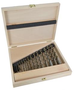 FAMAG 1594.514 Holzspiralbohrer HSS-G, Exzellent, 14-teilig im Holzkasten 