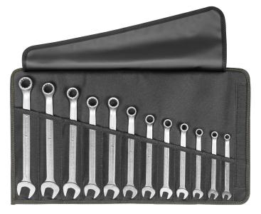 ELORA 205-S12 Ringmaulschlüssel-Satz in einer schwarzen Jubiläums-Rolltasche, 100 Jahre ELORA 