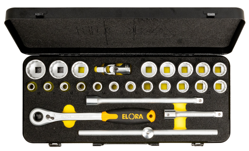 ELORA JUBI 771-OKLMU Spezial Steckschlüsselsatz, 25-teilig, 