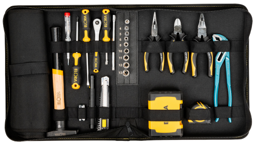 ELORA JUBI WS-24 Werkzeugsatz in einer schwarzen Jubiläums-Nylontasche mit Reißverschluss, 33-teilig 