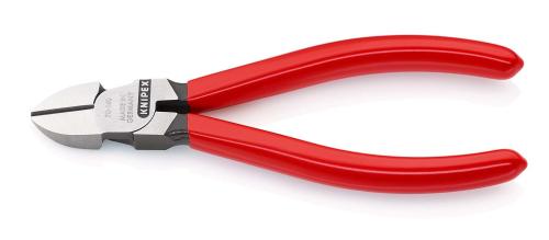 KNIPEX 70 01 140 Diagonal Cutter plastic coated black atramentized 140 mm 