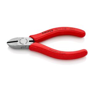 KNIPEX 70 11 110 Seitenschneider mit Kunststoff überzogen schwarz atramentiert 110 mm 