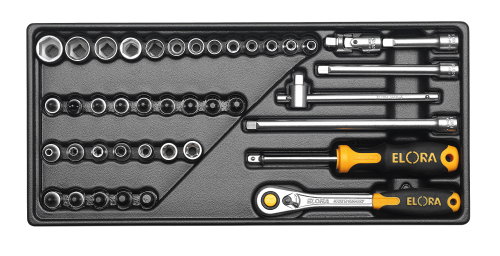 ELORA MS-50 Socket Set 1/4", 41-pcs. 