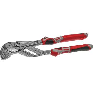 NWS 1664-49-250 Zangenschlüssel Gripper, mattverchromt, glatte Greifflächen für schonende Montage, 250 mm 