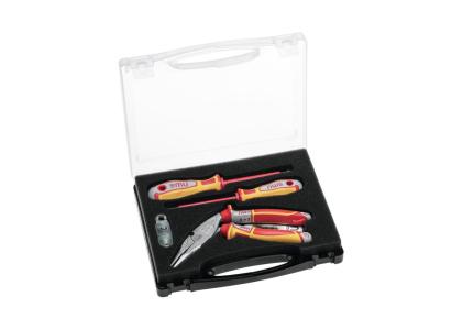 NWS 833-4 Werkzeugbox VDE, 5-teilig, ErgoMulti + Schraubendreher + E-Detector 