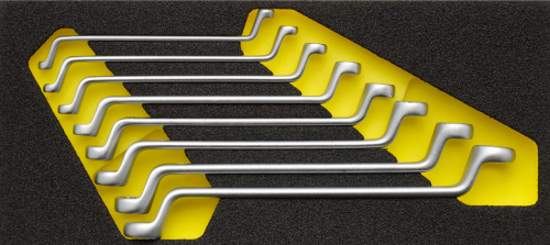 ELORA OMS-19 Double ended Ring Spanner Set, 8-pcs. 