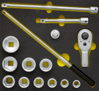 ELORA OMS-35 Socket Set 1/2", bi-hexagon 