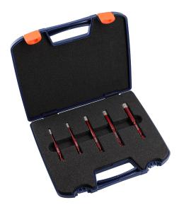 ROTEC 758.5990 Diamant-Fliesenbohrersatz PREMIUM, E6.3-Bit-Aufnahme, 5-teilig ø5-12, im Kunststoffkoffer 