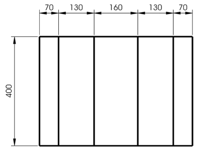 ELORA 1210-ET 6 Drawer Seperator 6 pcs. for Roller Tool Cabinet Buddy 