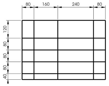 ELORA 1210-ET 7 Drawer Seperator 7 pcs. for Roller Tool Cabinet Buddy 
