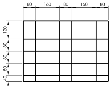 ELORA 1210-ET 8 Drawer Seperator 8 pcs. for Roller Tool Cabinet Buddy 