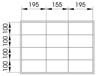 ELORA 1220-FTS80 Separator Set for Tool Chest and Super Caddy and ToolJet 