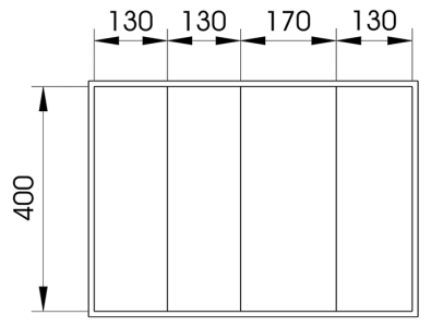 ELORA 1220-TBS100 Separating Plates for Tool Chest and Super Caddy and ToolJet 