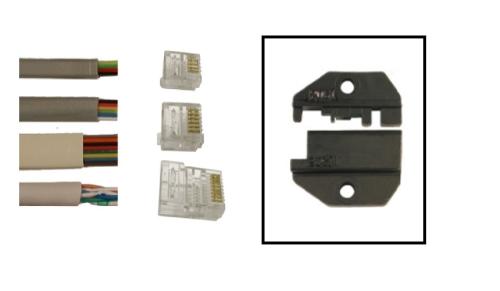 TOOLOVA 4070061 Crimpeinsatz für crimptool TF PLUS, ungeschirmte WE-Stecker WE8-ST 