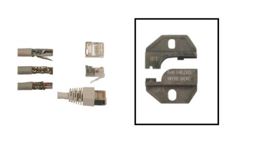 TOOLOVA 4070072 Crimpeinsatz für crimptool TF PLUS - für geschirmte WE-Stecker WES8-Hs 