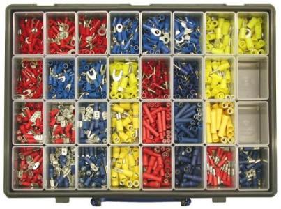 TOOLOVA 4080899 Sortimentskasten isolierte Kabelschuhe, set ITsort1 0,5-6,0 mm² 