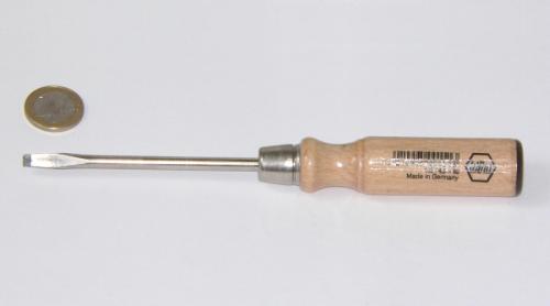 Wiha 162 Schlitz-Schraubendreher mit Holzgriff SC4,5x90 