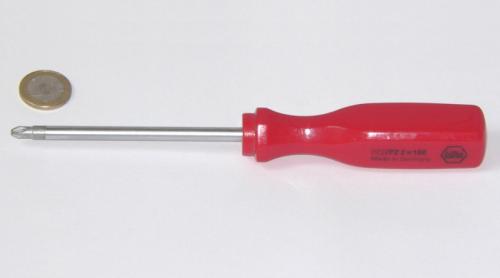 Wiha 222 Pozidriv-Schraubendreher mit Vierkantgriff  PZ3x150 