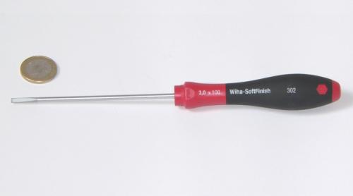 Wiha 302 SoftFinish® 302 Schlitz-Schraubendreher 3x100 